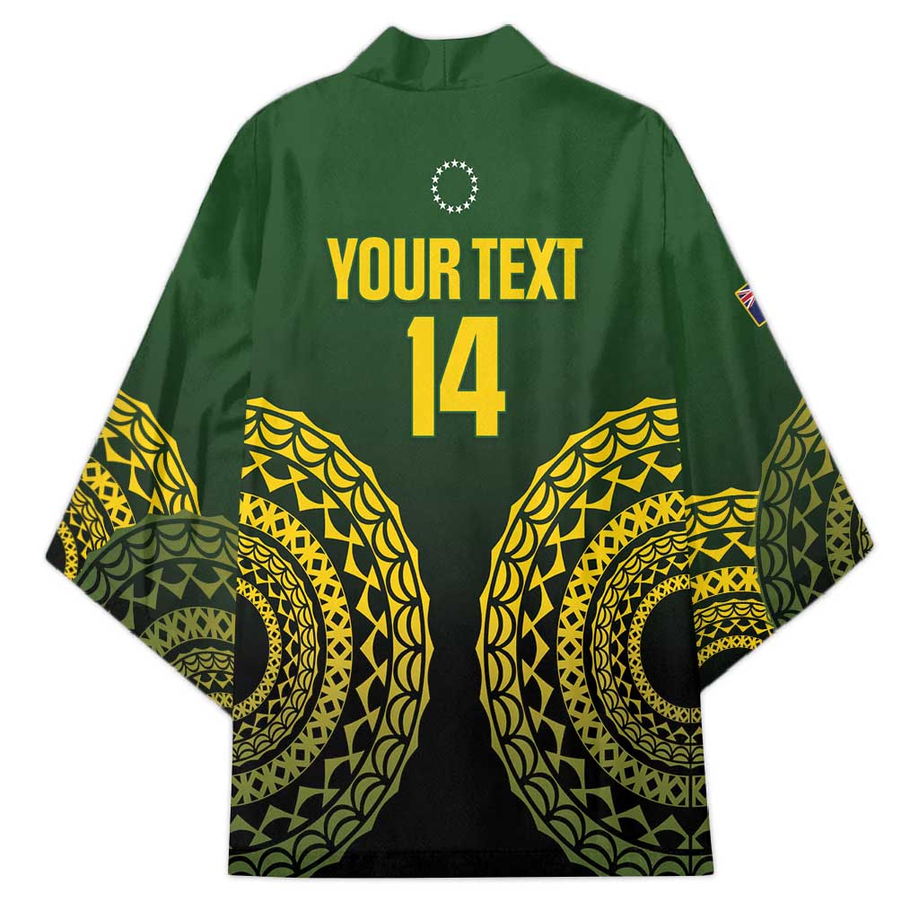 Custom Avaiki Cook Islands Rugby Kimono Kuki Airani Tatau Black LT14 - Polynesian Pride
