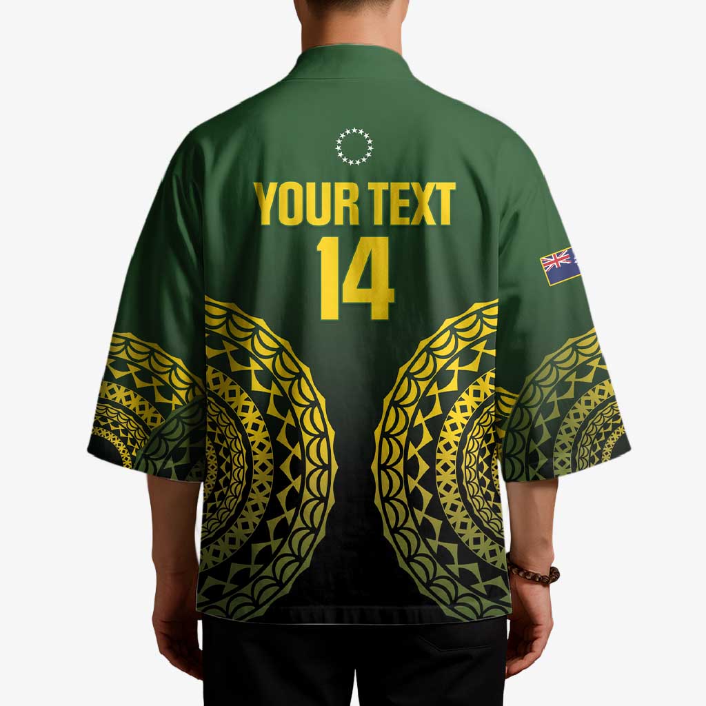Custom Avaiki Cook Islands Rugby Kimono Kuki Airani Tatau Black LT14 - Polynesian Pride