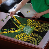 Avaiki Cook Islands Rugby Puzzle Kuki Airani Tatau Black - Polynesian Pride