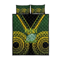 Avaiki Cook Islands Rugby Quilt Bed Set Kuki Airani Tatau Black - Polynesian Pride