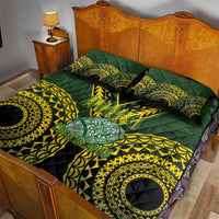 Avaiki Cook Islands Rugby Quilt Bed Set Kuki Airani Tatau Black - Polynesian Pride