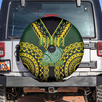 Avaiki Cook Islands Rugby Spare Tire Cover Kuki Airani Tatau Black - Polynesian Pride