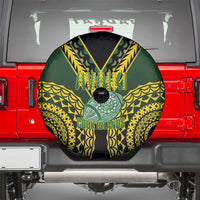 Avaiki Cook Islands Rugby Spare Tire Cover Kuki Airani Tatau Black - Polynesian Pride