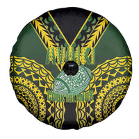 Avaiki Cook Islands Rugby Spare Tire Cover Kuki Airani Tatau Black - Polynesian Pride