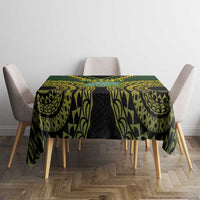 Avaiki Cook Islands Rugby Tablecloth Kuki Airani Tatau Black - Polynesian Pride