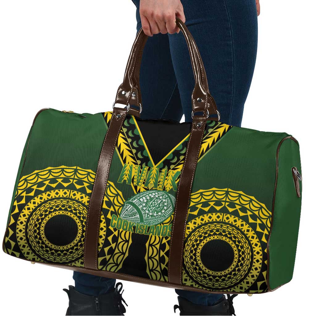 Avaiki Cook Islands Rugby Travel Bag Kuki Airani Tatau Black - Polynesian Pride