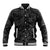 Polynesia Baseball Jacket Polynesian Pattern Mix Plumeria Black LT14 Unisex Black - Polynesian Pride