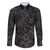 Polynesia Family Matching Long Sleeve Bodycon Dress and Hawaiian Shirt Polynesian Pattern Mix Plumeria Black LT14 Dad's Shirt - Long Sleeve Black - Polynesian Pride