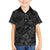 Polynesia Family Matching Off Shoulder Short Dress and Hawaiian Shirt Polynesian Pattern Mix Plumeria Black LT14 Son's Shirt Black - Polynesian Pride