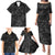 Polynesia Family Matching Puletasi and Hawaiian Shirt Polynesian Pattern Mix Plumeria Black LT14 - Polynesian Pride