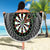 Personalised New Zealand Darts Beach Blanket Dartboard Maori Fern Puhoro Art