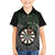 Personalised New Zealand Darts Family Matching Tank Maxi Dress and Hawaiian Shirt Dartboard Maori Fern Puhoro Art