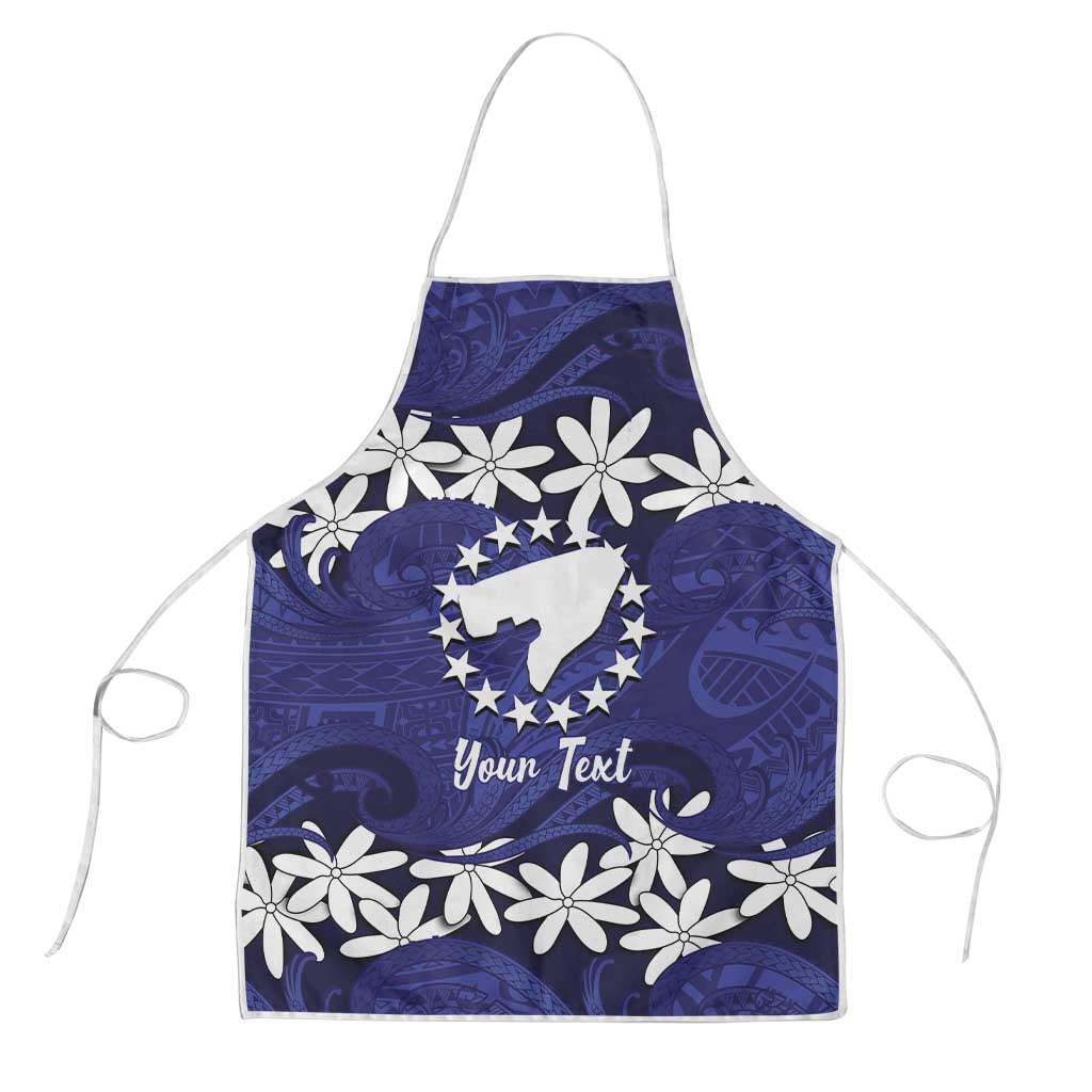 Personalised Cook Islands Pukapuka Apron Tiare Maori Polynesian Waves Tattoo