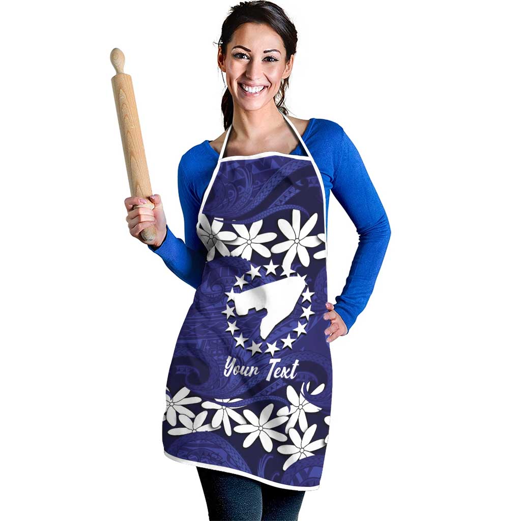 Personalised Cook Islands Pukapuka Apron Tiare Maori Polynesian Waves Tattoo LT14 - Polynesian Pride