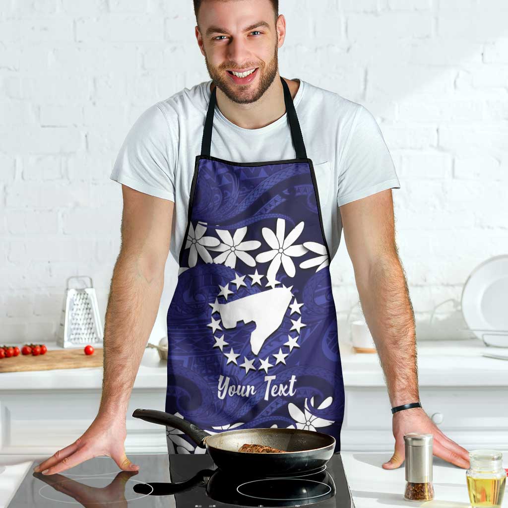 Personalised Cook Islands Pukapuka Apron Tiare Maori Polynesian Waves Tattoo LT14 - Polynesian Pride