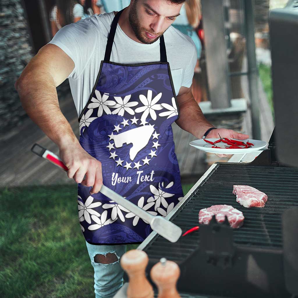 Personalised Cook Islands Pukapuka Apron Tiare Maori Polynesian Waves Tattoo LT14 - Polynesian Pride