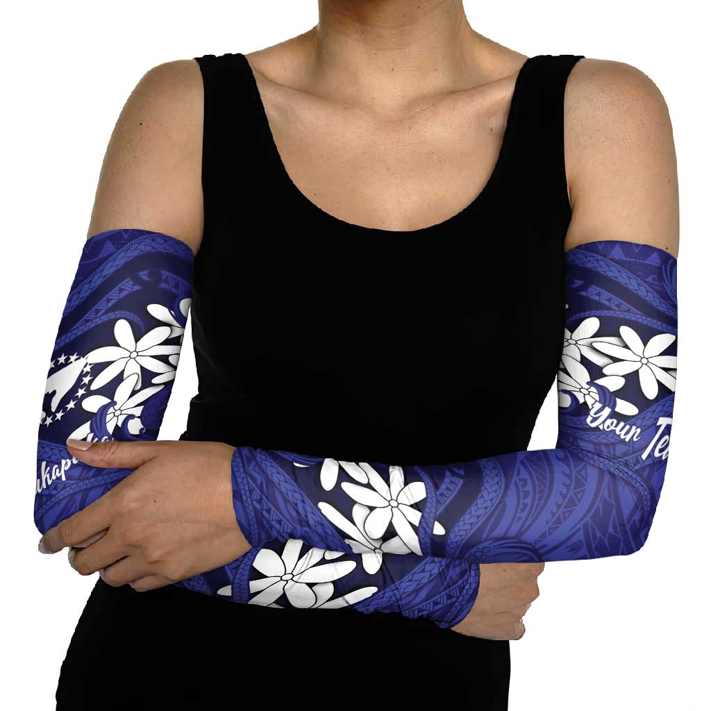 Personalised Cook Islands Pukapuka Arm Sleeves Tiare Maori Polynesian Waves Tattoo