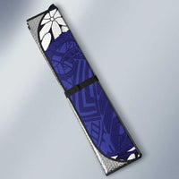 Personalised Cook Islands Pukapuka Auto Sun Shade Tiare Maori Polynesian Waves Tattoo LT14 - Polynesian Pride