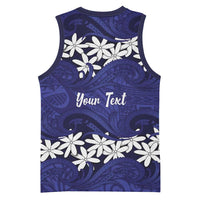 Personalised Cook Islands Pukapuka Basketball Jersey Tiare Maori Polynesian Waves Tattoo LT14 - Polynesian Pride