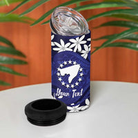 Personalised Cook Islands Pukapuka 4 in 1 Can Cooler Tumbler Tiare Maori Polynesian Waves Tattoo LT14 - Polynesian Pride
