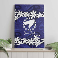 Personalised Cook Islands Pukapuka Canvas Wall Art Tiare Maori Polynesian Waves Tattoo LT14 - Polynesian Pride