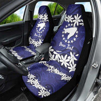 Personalised Cook Islands Pukapuka Car Seat Cover Tiare Maori Polynesian Waves Tattoo LT14 - Polynesian Pride