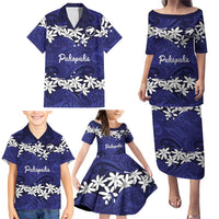 Personalised Cook Islands Pukapuka Family Matching Puletasi and Hawaiian Shirt Tiare Maori Polynesian Waves Tattoo
