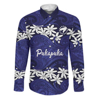 Personalised Cook Islands Pukapuka Family Matching Summer Maxi Dress and Hawaiian Shirt Tiare Maori Polynesian Waves Tattoo