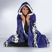 Personalised Cook Islands Pukapuka Hooded Blanket Tiare Maori Polynesian Waves Tattoo LT14 - Polynesian Pride