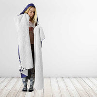 Personalised Cook Islands Pukapuka Hooded Blanket Tiare Maori Polynesian Waves Tattoo LT14 - Polynesian Pride