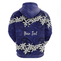 Personalised Cook Islands Pukapuka Hoodie Tiare Maori Polynesian Waves Tattoo