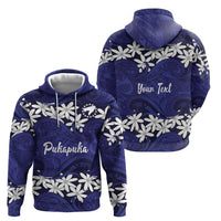 Personalised Cook Islands Pukapuka Hoodie Tiare Maori Polynesian Waves Tattoo
