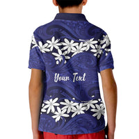 Personalised Cook Islands Pukapuka Kid Polo Shirt Tiare Maori Polynesian Waves Tattoo LT14 - Polynesian Pride