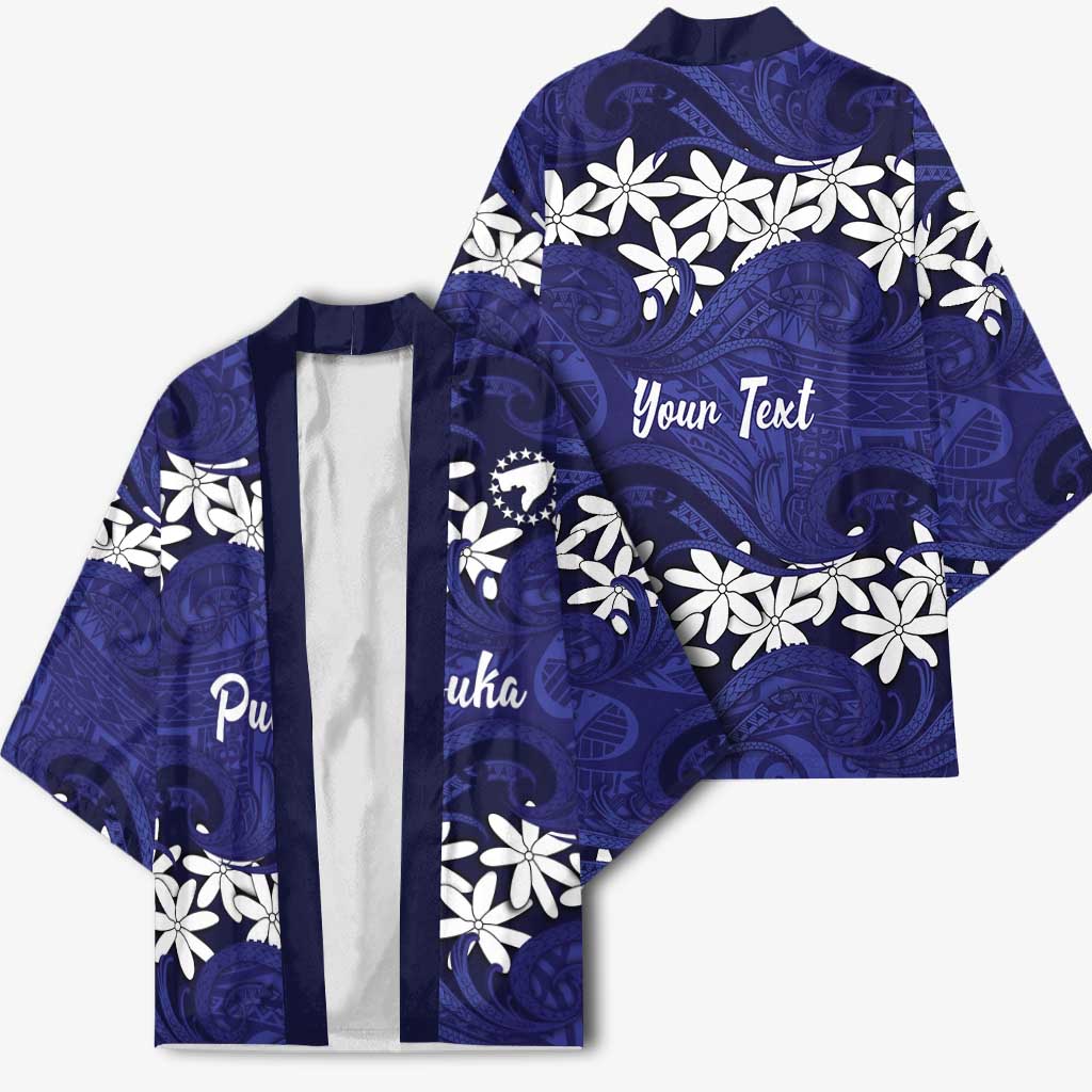 Personalised Cook Islands Pukapuka Kimono Tiare Maori Polynesian Waves Tattoo