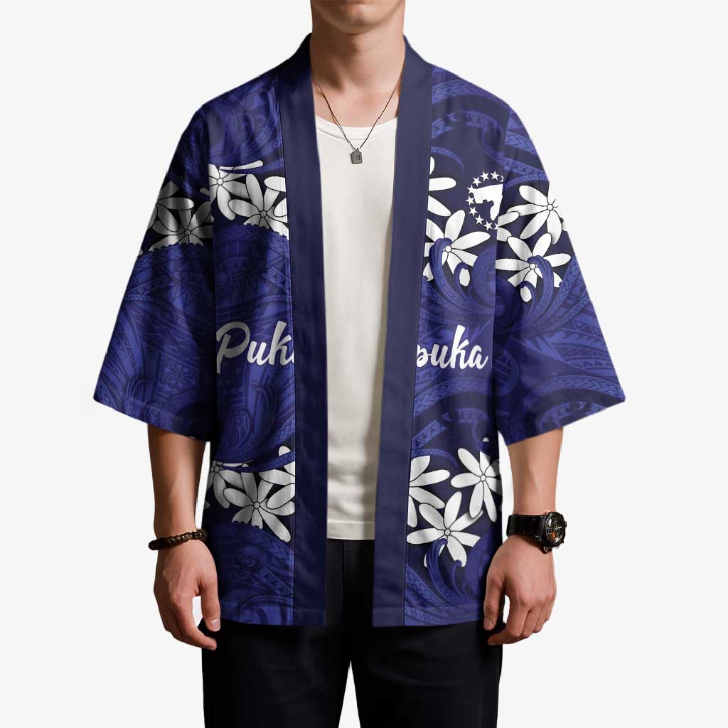Personalised Cook Islands Pukapuka Kimono Tiare Maori Polynesian Waves Tattoo