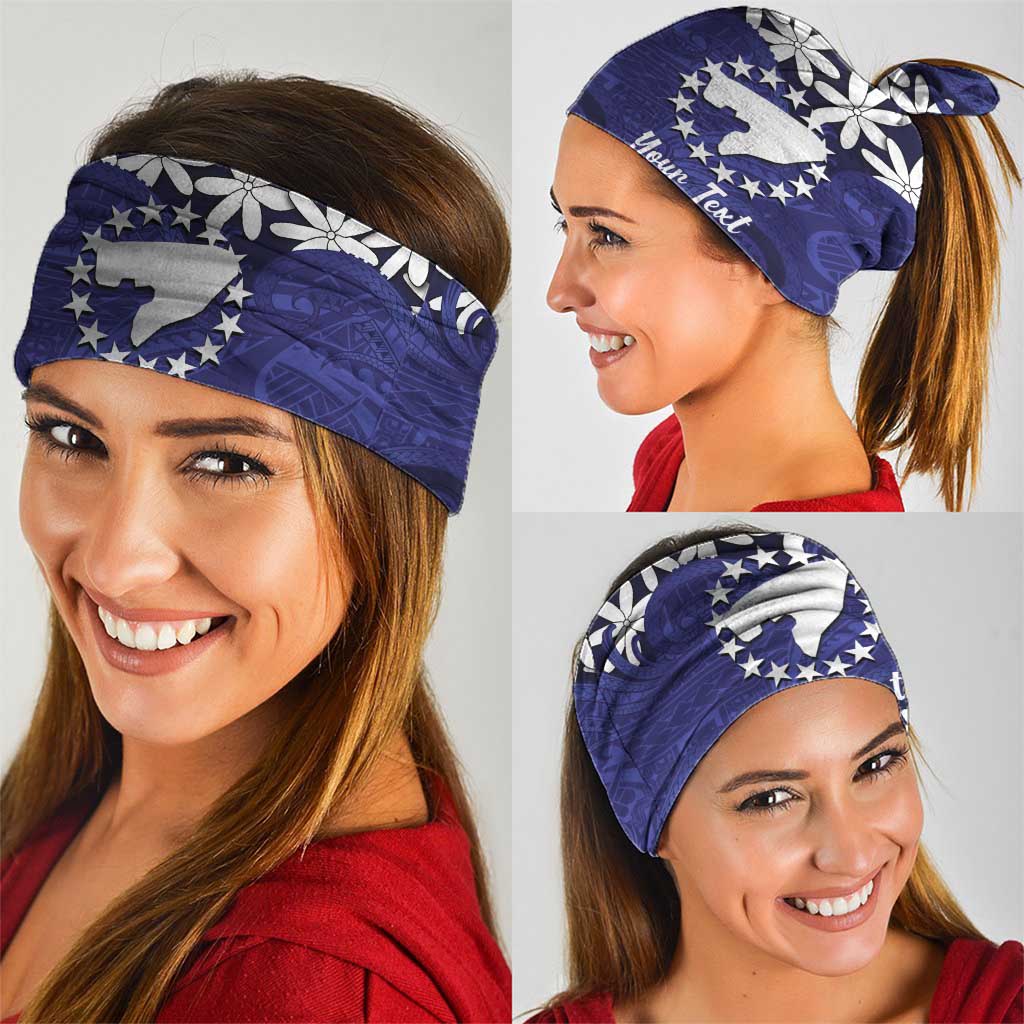 Personalised Cook Islands Pukapuka Neck Gaiter Tiare Maori Polynesian Waves Tattoo LT14 - Polynesian Pride
