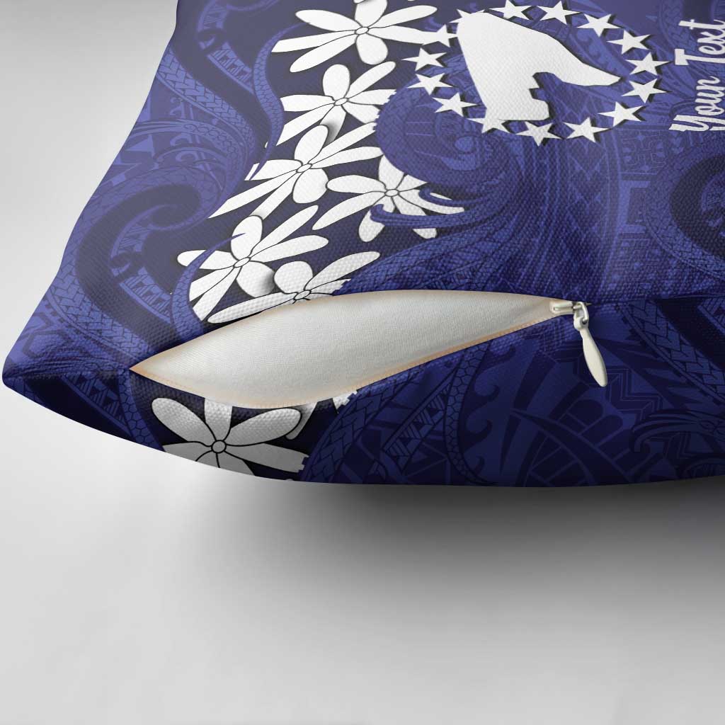 Personalised Cook Islands Pukapuka Pillow Cover Tiare Maori Polynesian Waves Tattoo LT14 - Polynesian Pride