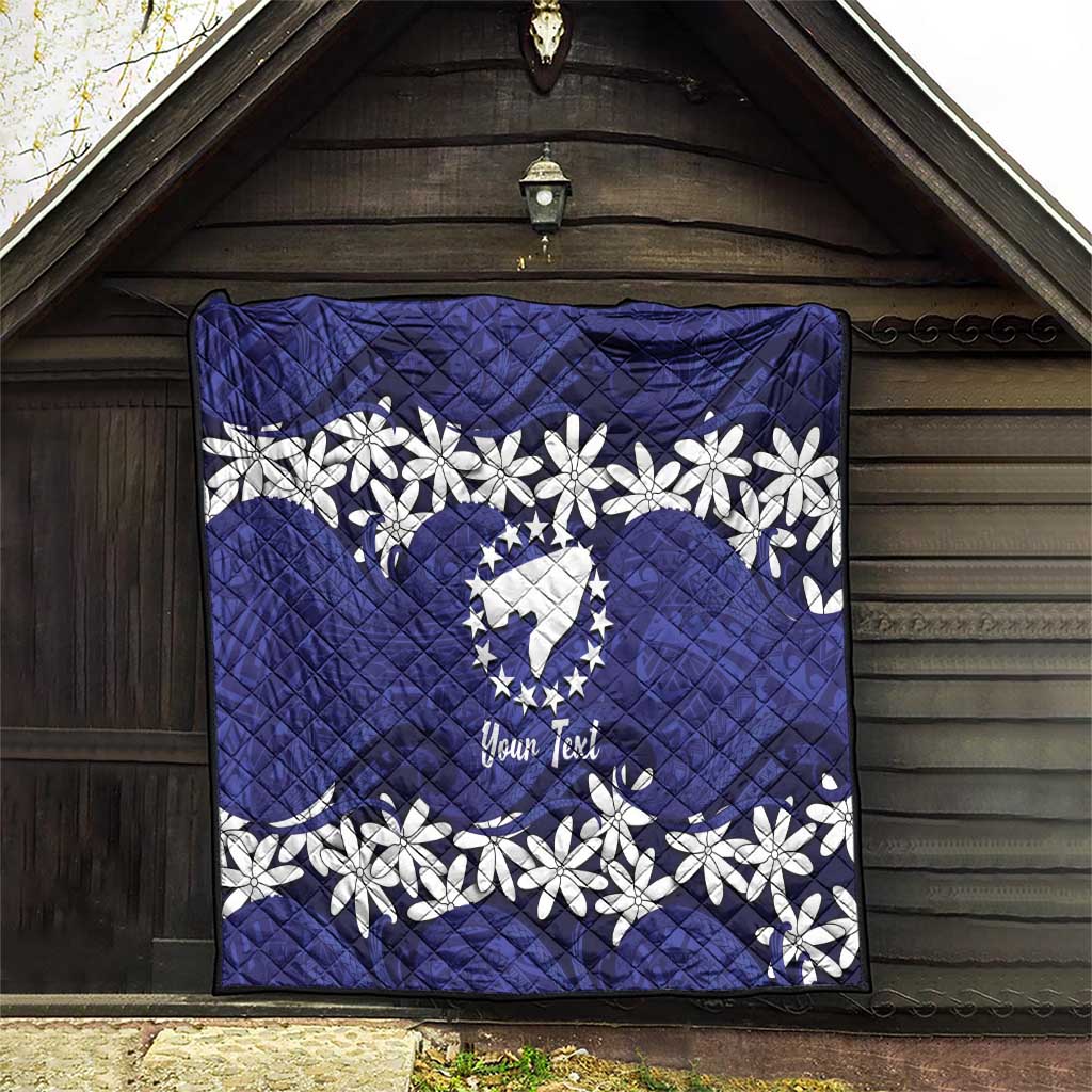 Personalised Cook Islands Pukapuka Quilt Tiare Maori Polynesian Waves Tattoo LT14 - Polynesian Pride