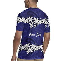 Personalised Cook Islands Pukapuka Rugby Jersey Tiare Maori Polynesian Waves Tattoo LT14 - Polynesian Pride