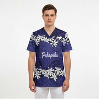 Personalised Cook Islands Pukapuka Scrub Top Tiare Maori Polynesian Waves Tattoo LT14 - Polynesian Pride
