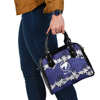 Personalised Cook Islands Pukapuka Shoulder Handbag Tiare Maori Polynesian Waves Tattoo LT14 - Polynesian Pride