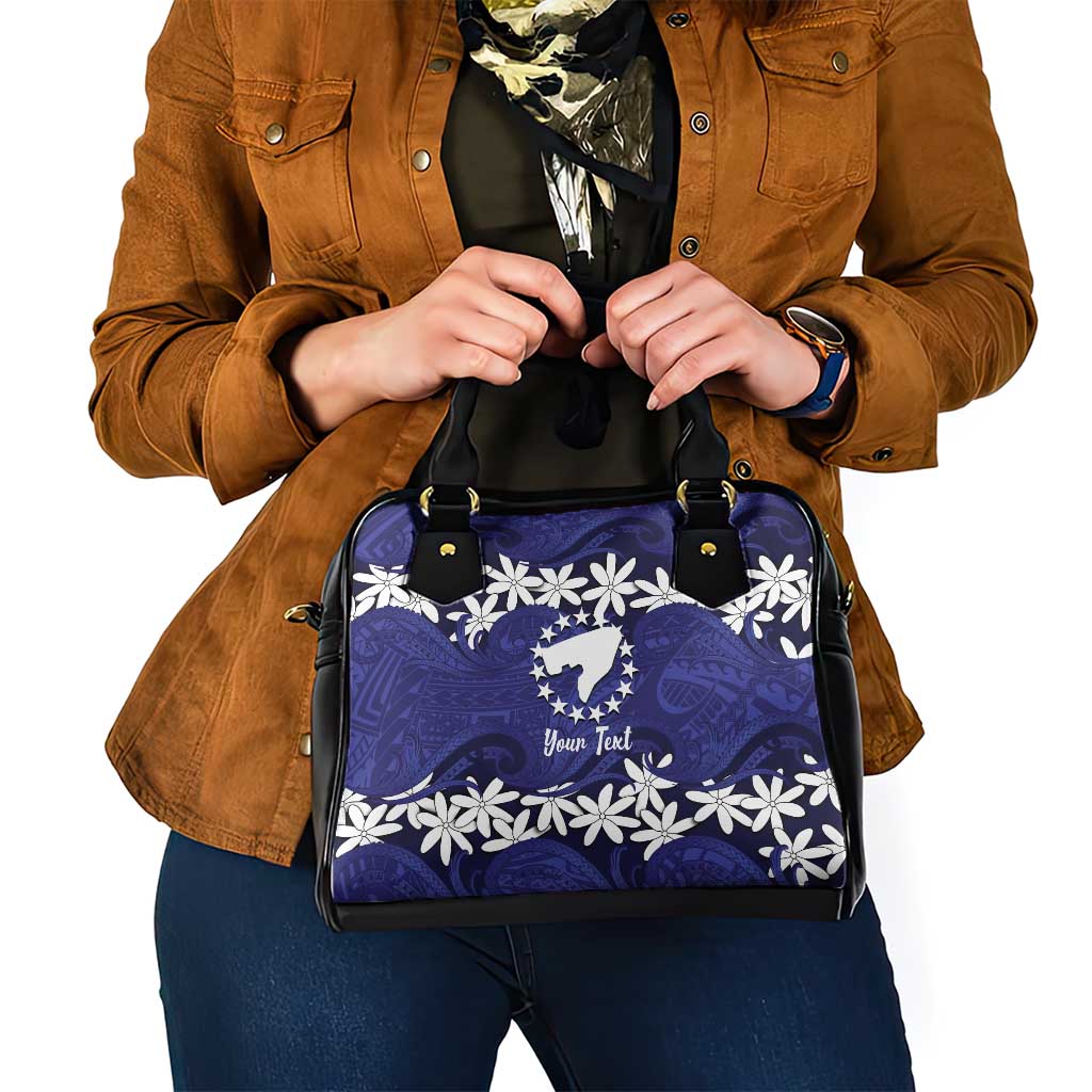 Personalised Cook Islands Pukapuka Shoulder Handbag Tiare Maori Polynesian Waves Tattoo LT14 - Polynesian Pride