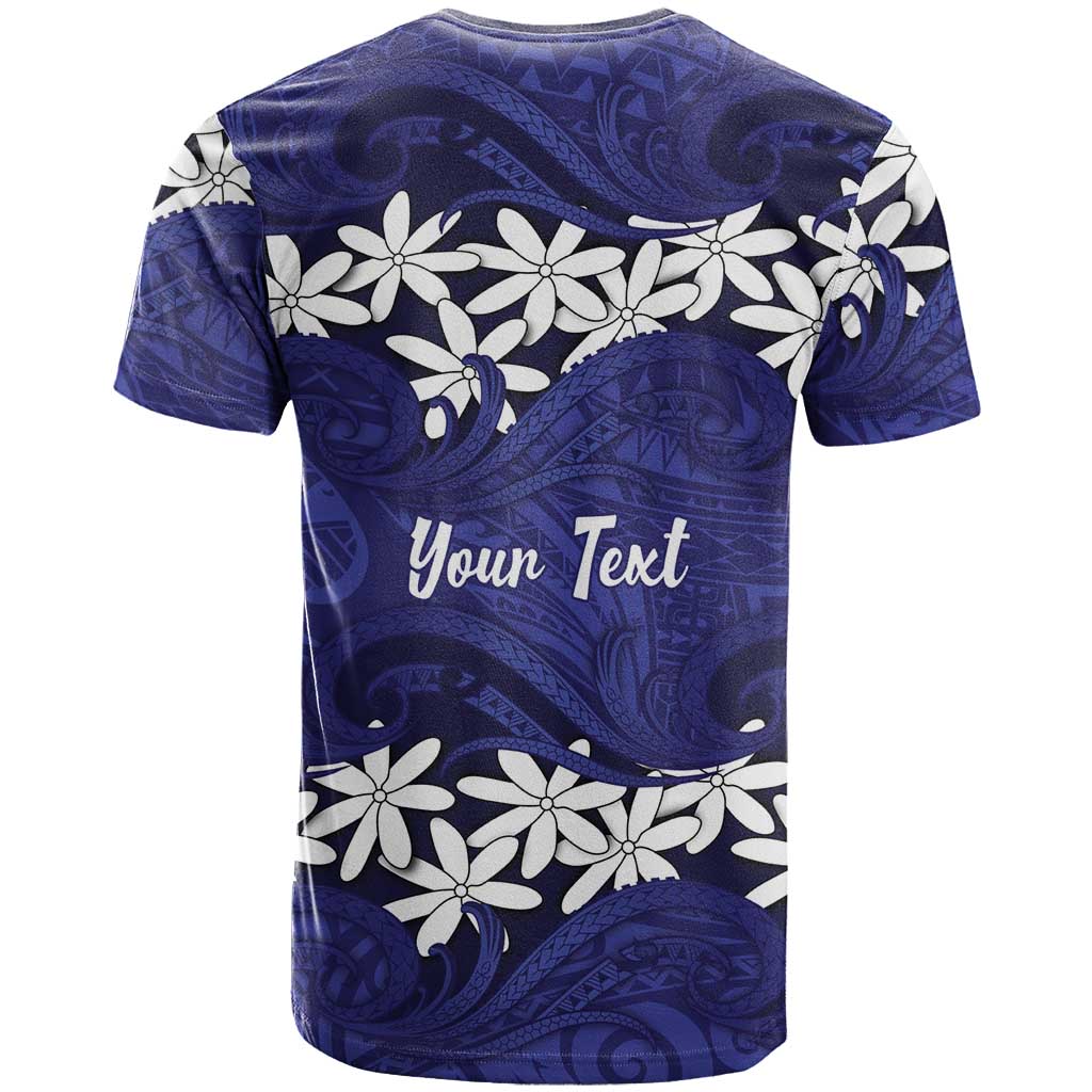 Personalised Cook Islands Pukapuka T Shirt Tiare Maori Polynesian Waves Tattoo LT14 - Polynesian Pride