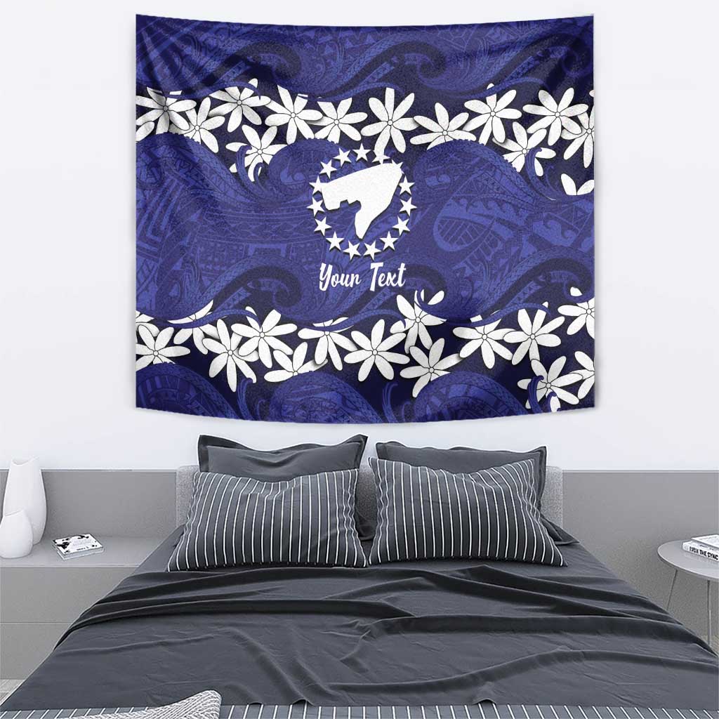 Personalised Cook Islands Pukapuka Tapestry Tiare Maori Polynesian Waves Tattoo LT14 - Polynesian Pride