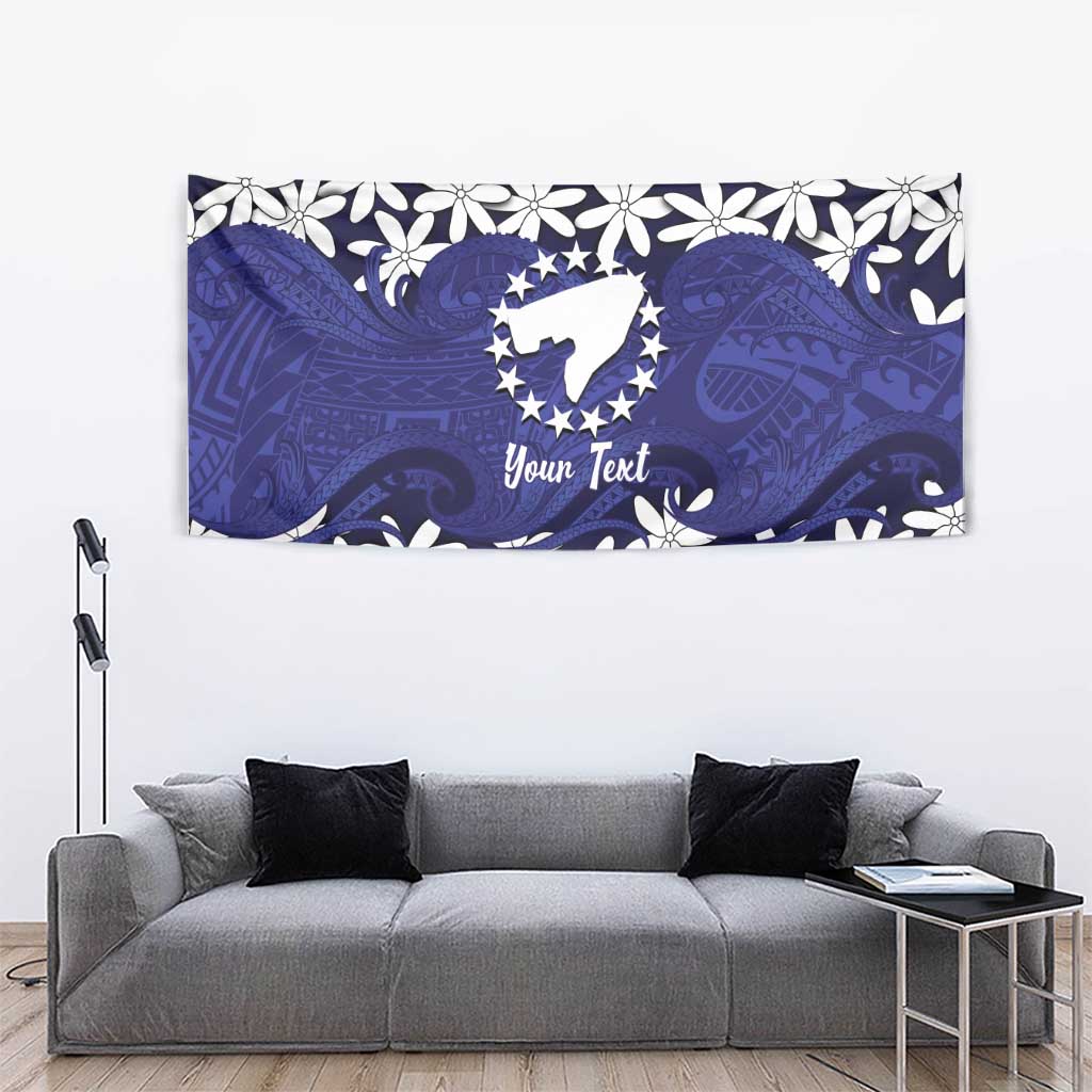 Personalised Cook Islands Pukapuka Tapestry Tiare Maori Polynesian Waves Tattoo LT14 - Polynesian Pride