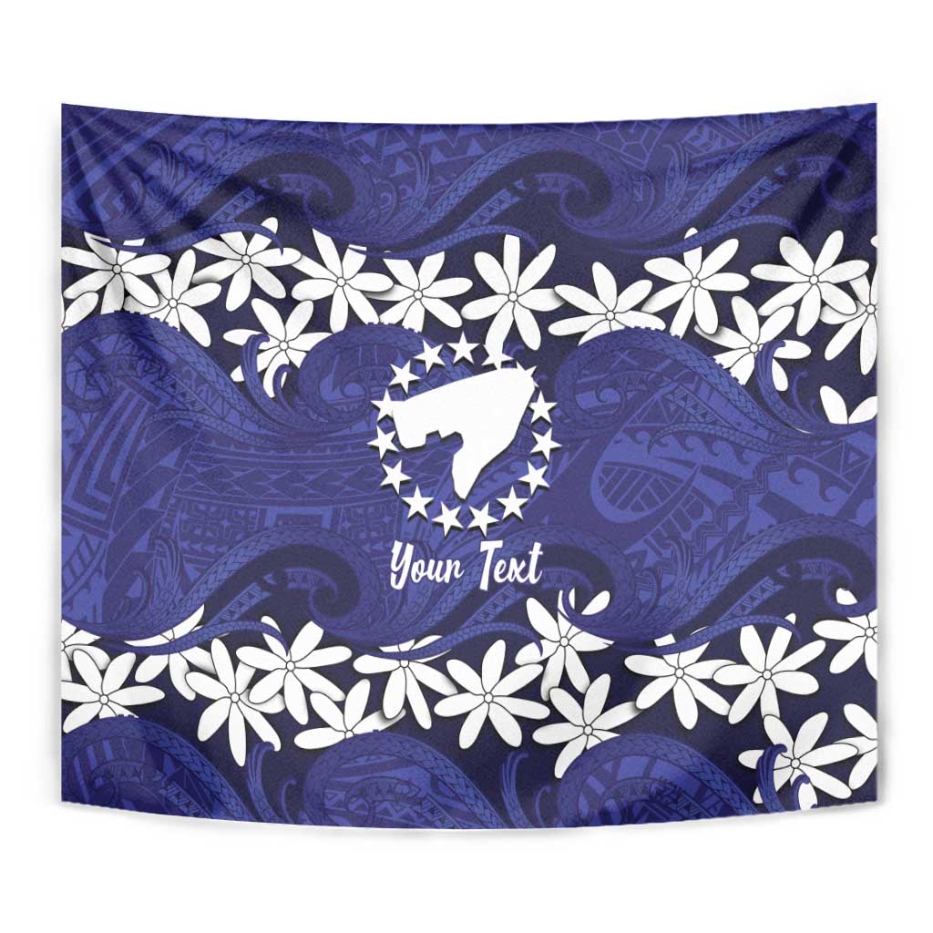 Personalised Cook Islands Pukapuka Tapestry Tiare Maori Polynesian Waves Tattoo LT14 - Polynesian Pride