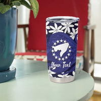Personalised Cook Islands Pukapuka Tumbler Cup Tiare Maori Polynesian Waves Tattoo LT14 - Polynesian Pride