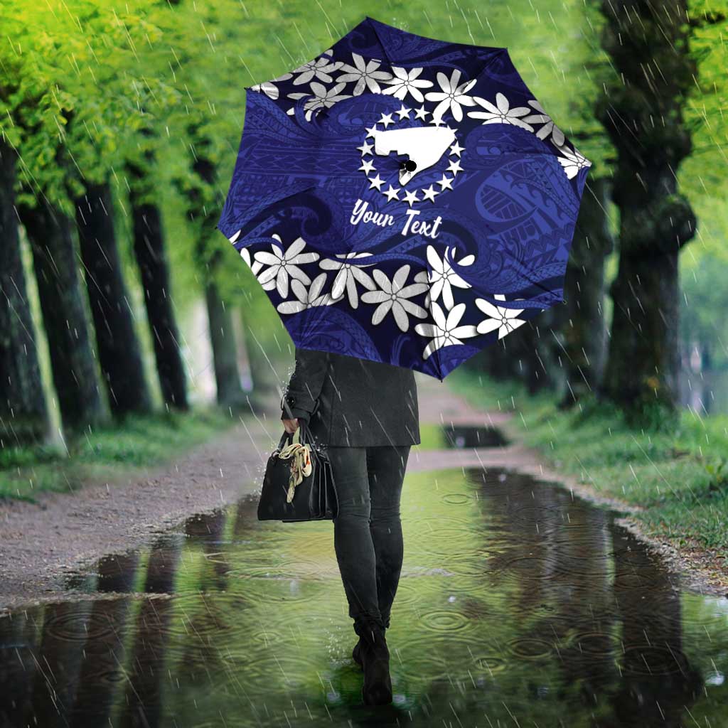 Personalised Cook Islands Pukapuka Umbrella Tiare Maori Polynesian Waves Tattoo LT14 - Polynesian Pride