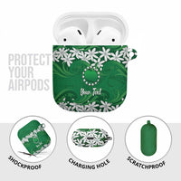 Personalised Cook Islands Rarotonga AirPods Case Tiare Maori Polynesian Waves Tattoo LT14 - Polynesian Pride