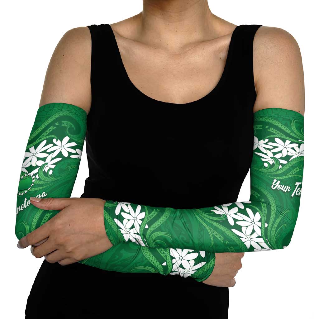 Personalised Cook Islands Rarotonga Arm Sleeves Tiare Maori Polynesian Waves Tattoo LT14 - Polynesian Pride